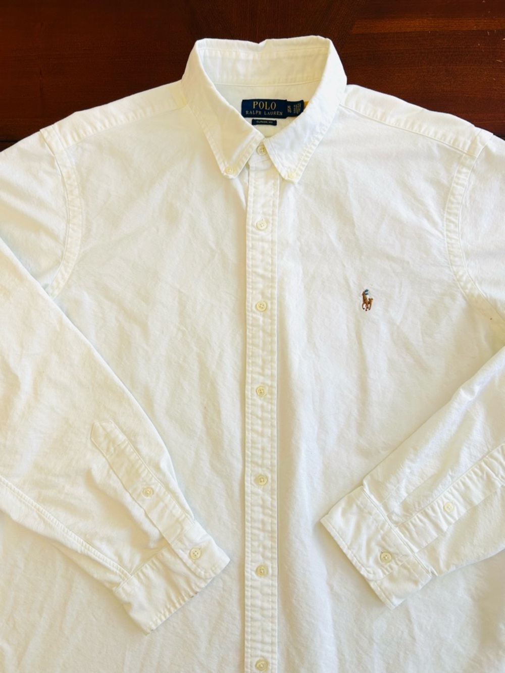 Polo Ralph Lauren Classic Fit Cotton Oxford Shirt - Picture 12 of 14